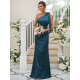 Charming Bowknot One Shoulder Sleeveless Bridesmaid Dresses