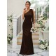 Charming Bowknot One Shoulder Sleeveless Bridesmaid Dresses