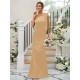 Charming Bowknot One Shoulder Sleeveless Bridesmaid Dresses