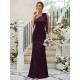 Charming Bowknot One Shoulder Sleeveless Bridesmaid Dresses