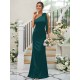 Charming Bowknot One Shoulder Sleeveless Bridesmaid Dresses