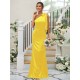 Charming Bowknot One Shoulder Sleeveless Bridesmaid Dresses