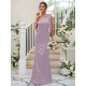 Charming Bowknot One Shoulder Sleeveless Bridesmaid Dresses