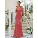 Charming Bowknot One Shoulder Sleeveless Bridesmaid Dresses