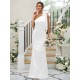 Charming Bowknot One Shoulder Sleeveless Bridesmaid Dresses
