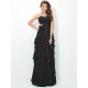 Gorgeous Sweetheart Layers Sleeveless Long Chiffon Bridesmaid Dresses