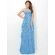 Gorgeous Sweetheart Layers Sleeveless Long Chiffon Bridesmaid Dresses