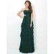 Gorgeous Sweetheart Layers Sleeveless Long Chiffon Bridesmaid Dresses