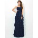 Gorgeous Sweetheart Layers Sleeveless Long Chiffon Bridesmaid Dresses