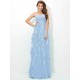 Gorgeous Sweetheart Layers Sleeveless Long Chiffon Bridesmaid Dresses