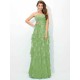 Gorgeous Sweetheart Layers Sleeveless Long Chiffon Bridesmaid Dresses