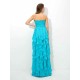 Gorgeous Sweetheart Layers Sleeveless Long Chiffon Bridesmaid Dresses