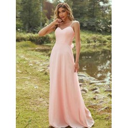 Amazing Chiffon Sash/Ribbon/Belt Sweetheart Sleeveless Bridesmaid Dresses