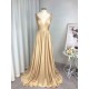 Charming Sleeveless V-neck Ruffles Spandex Bridesmaid Dresses
