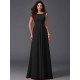 Chic Ruffles Sleeveless Long Chiffon Bridesmaid Dresses