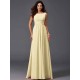 Chic Ruffles Sleeveless Long Chiffon Bridesmaid Dresses