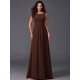 Chic Ruffles Sleeveless Long Chiffon Bridesmaid Dresses