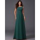 Chic Ruffles Sleeveless Long Chiffon Bridesmaid Dresses