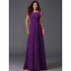 Chic Ruffles Sleeveless Long Chiffon Bridesmaid Dresses