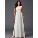 Chic Ruffles Sleeveless Long Chiffon Bridesmaid Dresses