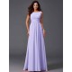 Chic Ruffles Sleeveless Long Chiffon Bridesmaid Dresses