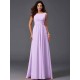 Chic Ruffles Sleeveless Long Chiffon Bridesmaid Dresses