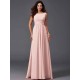 Chic Ruffles Sleeveless Long Chiffon Bridesmaid Dresses