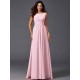 Chic Ruffles Sleeveless Long Chiffon Bridesmaid Dresses