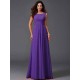 Chic Ruffles Sleeveless Long Chiffon Bridesmaid Dresses