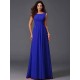 Chic Ruffles Sleeveless Long Chiffon Bridesmaid Dresses