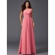 Chic Ruffles Sleeveless Long Chiffon Bridesmaid Dresses
