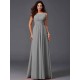 Chic Ruffles Sleeveless Long Chiffon Bridesmaid Dresses