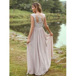 Amazing Chiffon Applique Sweetheart Sleeveless Bridesmaid Dresses