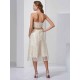 Charming Strapless Sleeveless Sash/Ribbon/Belt Short Satin Bridesmaid Dresses
