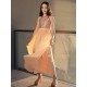 Amazing Chiffon Sequin Scoop Sleeveless Ankle-Length Junior/Girls Bridesmaid Dresses