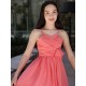 Amazing Chiffon Ruffles Spaghetti Straps Sleeveless Asymmetrical Junior/Girls Bridesmaid Dresses
