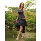 V-Neck Elegant Lace Sleeveless High Low Lace Bridesmaid Dresses