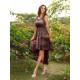 V-Neck Elegant Lace Sleeveless High Low Lace Bridesmaid Dresses