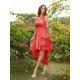 V-Neck Elegant Lace Sleeveless High Low Lace Bridesmaid Dresses
