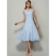 V-Neck Elegant Sleeveless Pleats Short Chiffon Bridesmaid Dresses