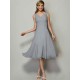 V-Neck Elegant Sleeveless Pleats Short Chiffon Bridesmaid Dresses