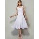 V-Neck Elegant Sleeveless Pleats Short Chiffon Bridesmaid Dresses