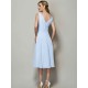 V-Neck Elegant Sleeveless Pleats Short Chiffon Bridesmaid Dresses