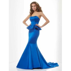 Mermaid Gorgeous Sweetheart Sleeveless Long Satin Bridesmaid Dresses