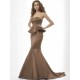 Mermaid Gorgeous Sweetheart Sleeveless Long Satin Bridesmaid Dresses