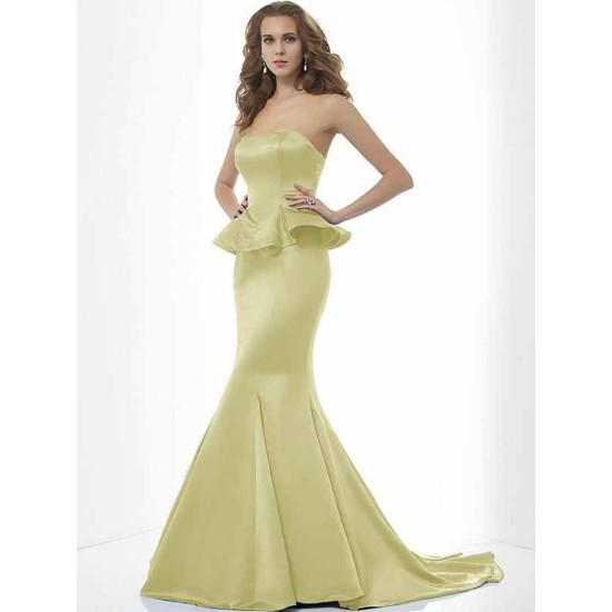 Mermaid Gorgeous Sweetheart Sleeveless Long Satin Bridesmaid Dresses