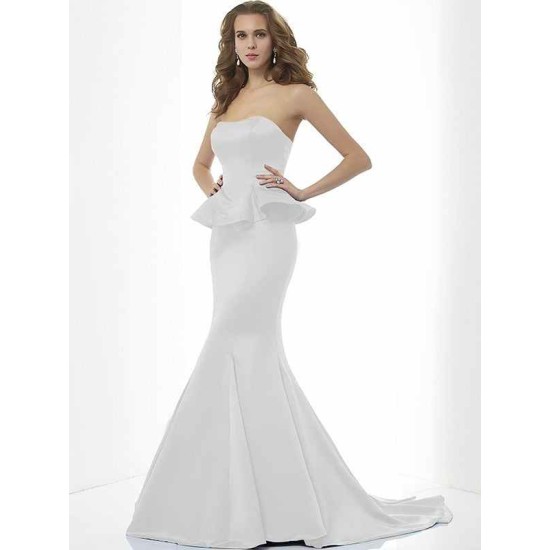 Mermaid Gorgeous Sweetheart Sleeveless Long Satin Bridesmaid Dresses