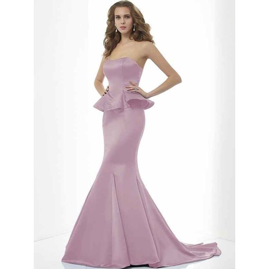 Mermaid Gorgeous Sweetheart Sleeveless Long Satin Bridesmaid Dresses