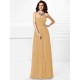 Gorgeous Sweetheart Pleats Ruffles Sleeveless Long Chiffon Bridesmaid Dresses