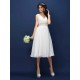 V-Neck Elegant Pleats Sleeveless Short Chiffon Bridesmaid Dresses